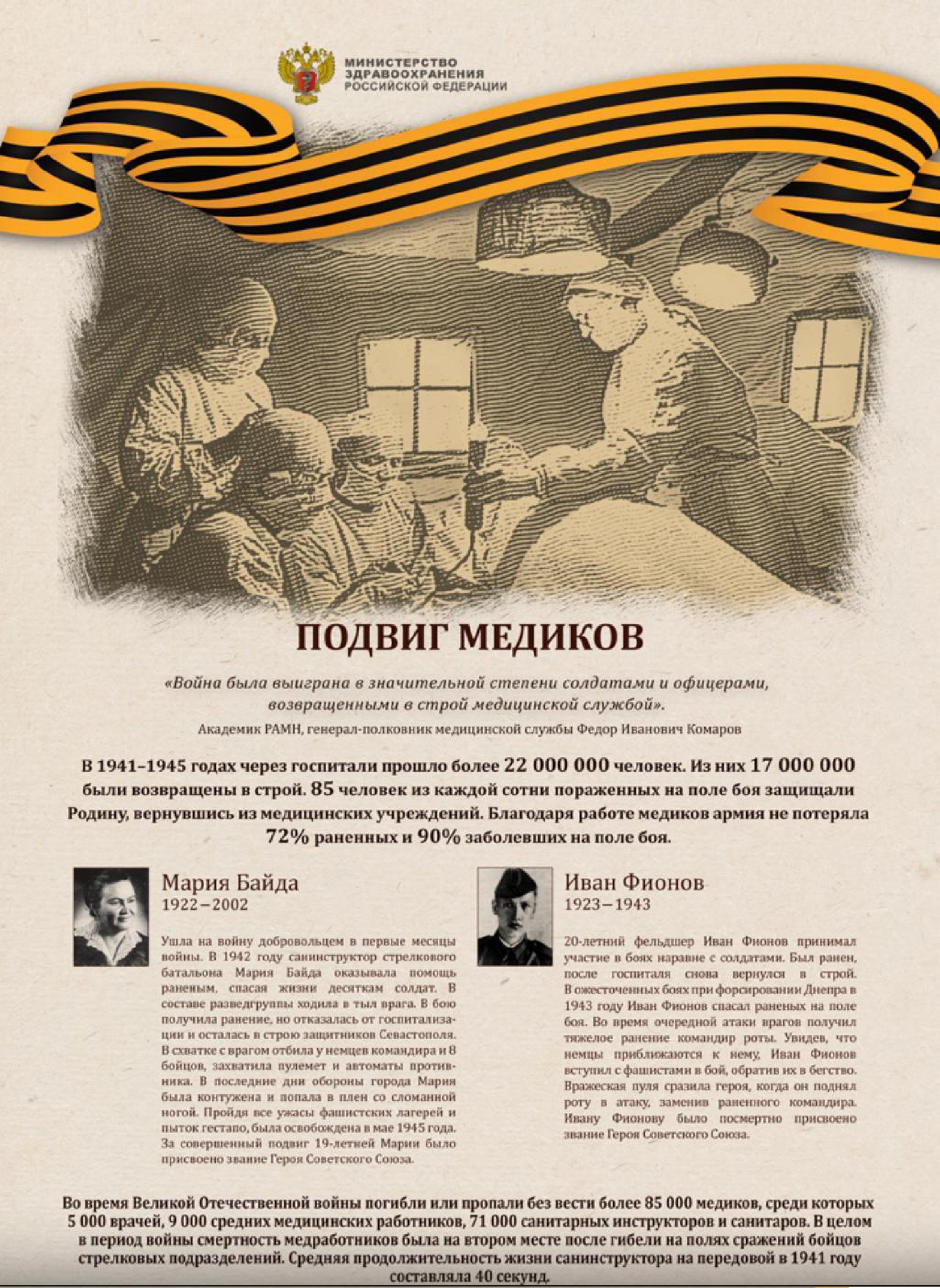 Подвиг медиков в в Великой Отечественной войне 2