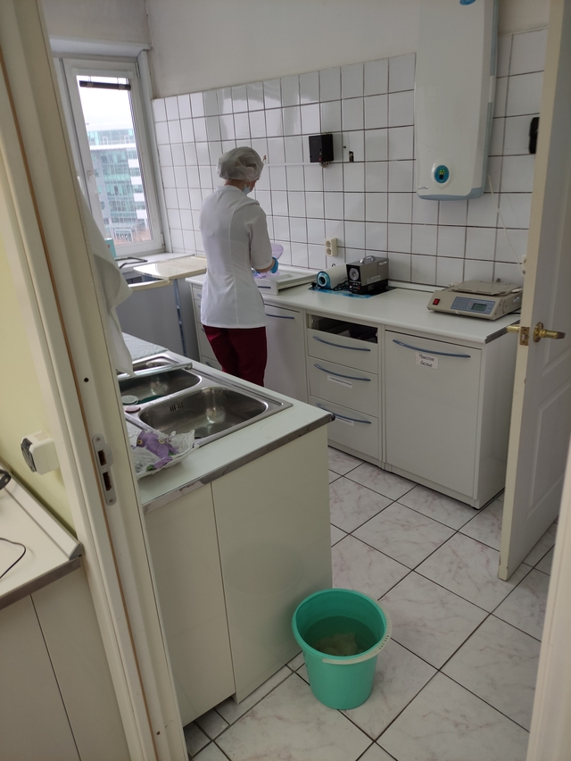 Благоустройство внутренних помещений  в поликлинике 1